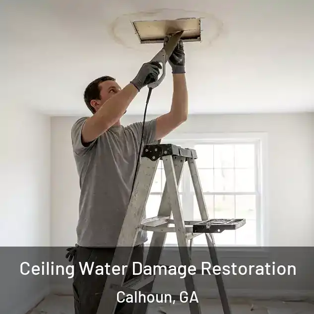  Ceiling Water Damage Restoration Calhoun, GA