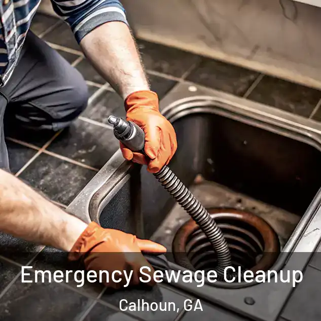  Emergency Sewage Cleanup Calhoun, GA