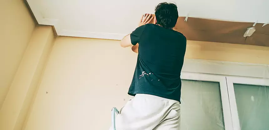 Ceiling Water Damage Repair in Calhoun