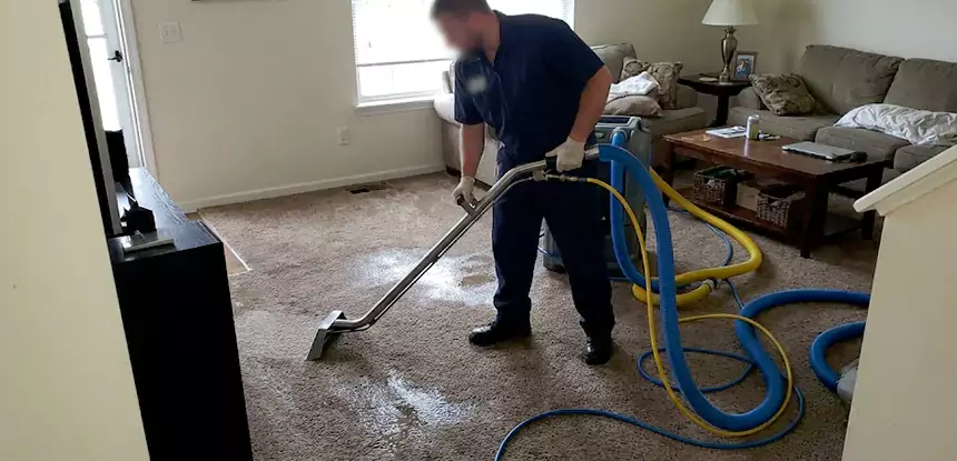 Flooded Basement Carpet Cleanup Calhoun 