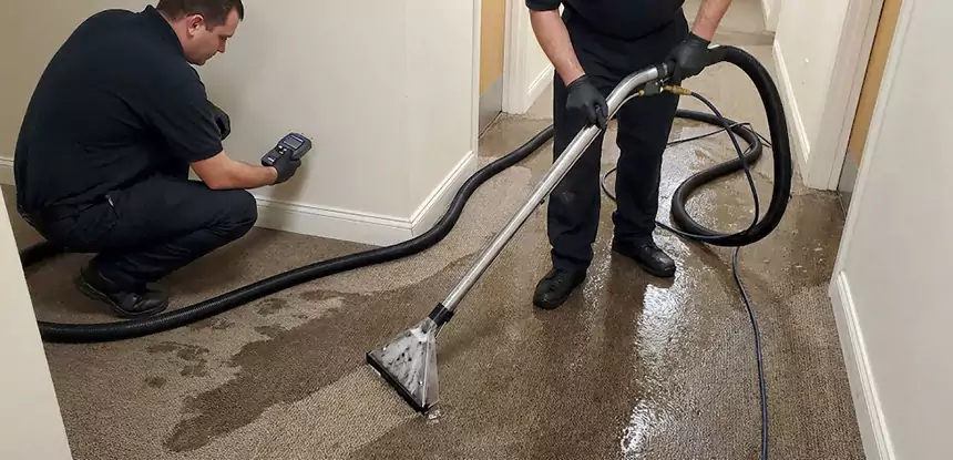 Basement Flooded Carpet Soaked Recovery in Calhoun
