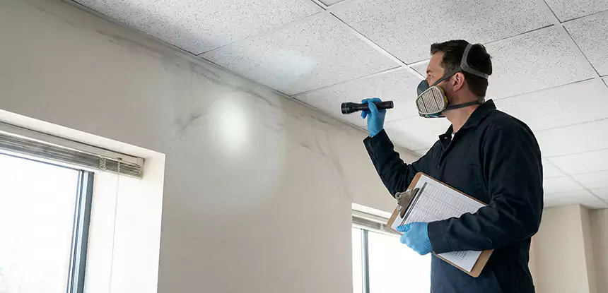 Ceiling Water Damage Inspection in Calhoun