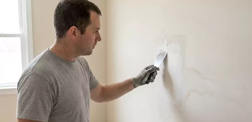Sheetrock Water Damage Repair in Calhoun