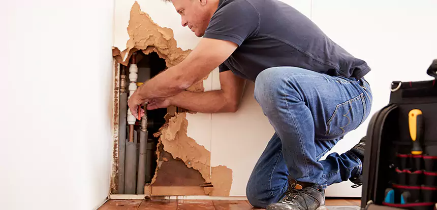 Broken Pipe Water Damage Repair in Calhoun