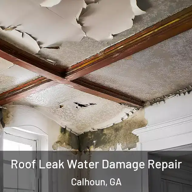  Roof Leak Water Damage Repair Calhoun, GA