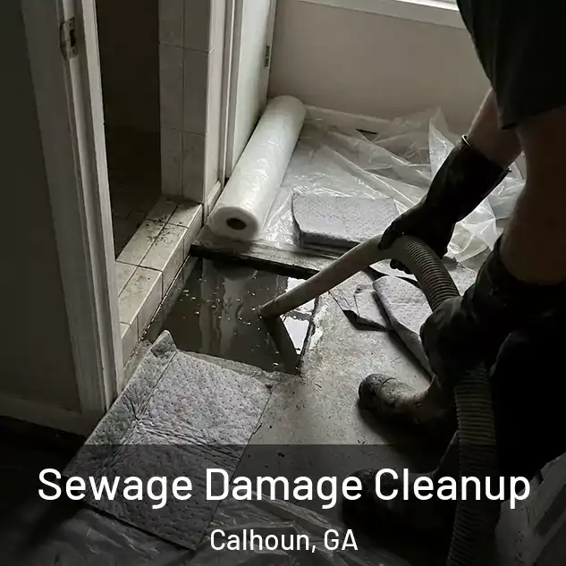  Sewage Damage Cleanup Calhoun, GA