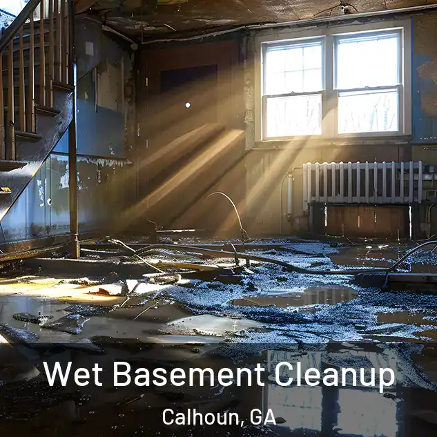  Wet Basement Cleanup Calhoun, GA